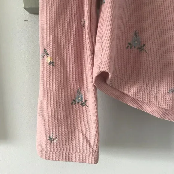 Lucky Brand Pink Floral Henley (NWT) - Picture 5 of 14